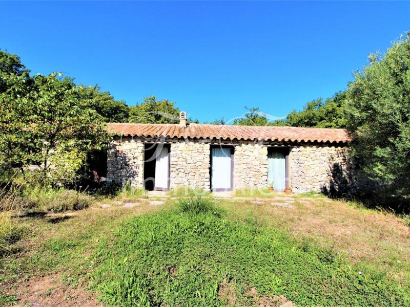 Stone houses with land and view